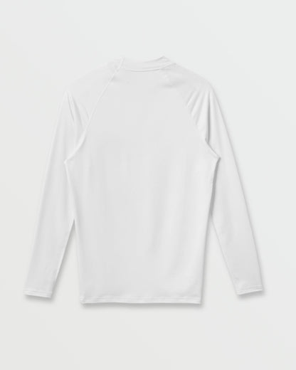 Everyday UPF 50 Long Sleeve Rashguard - White Quick Silver White