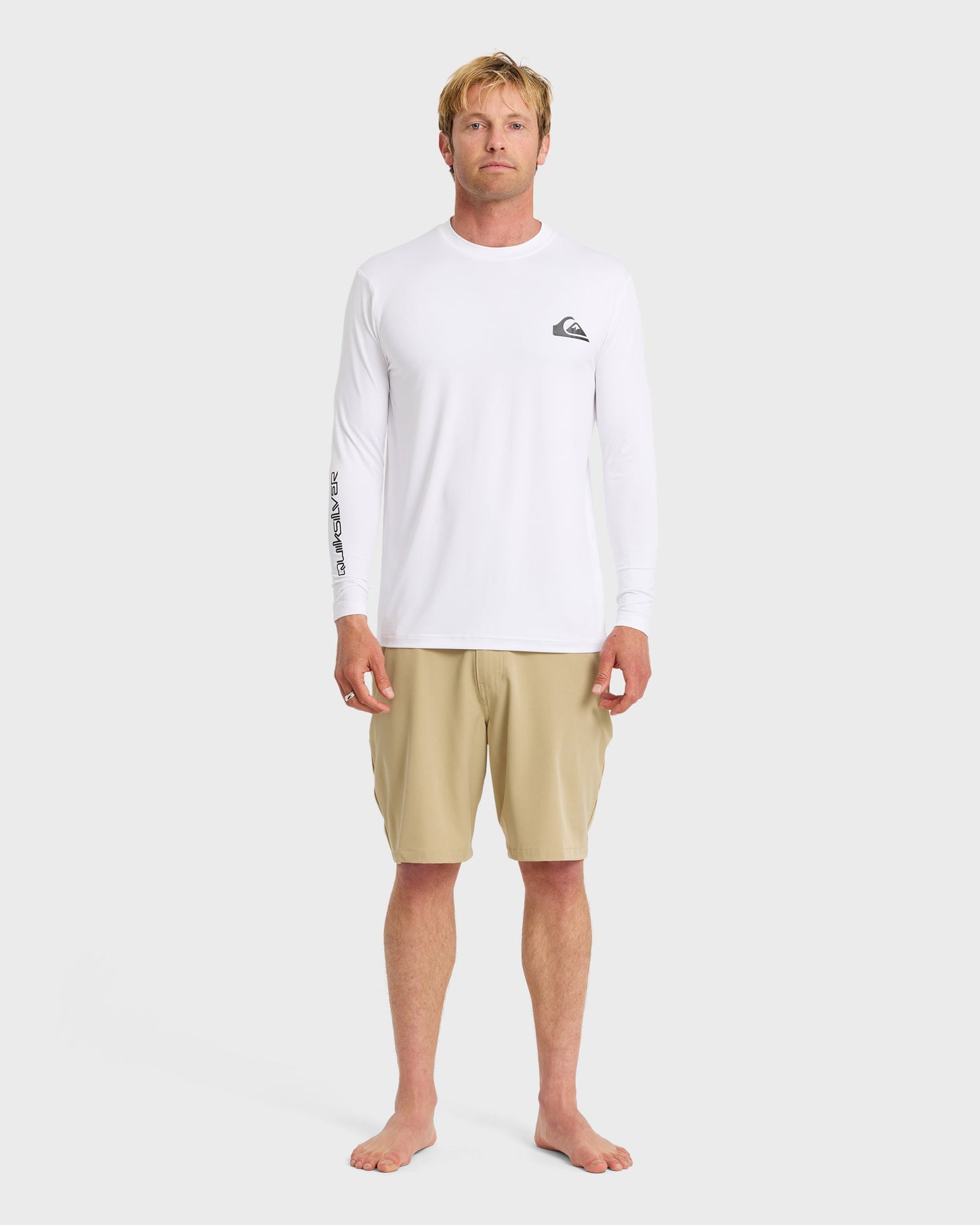 Everyday Long Sleeve Surf Tee - White Quick Silver White