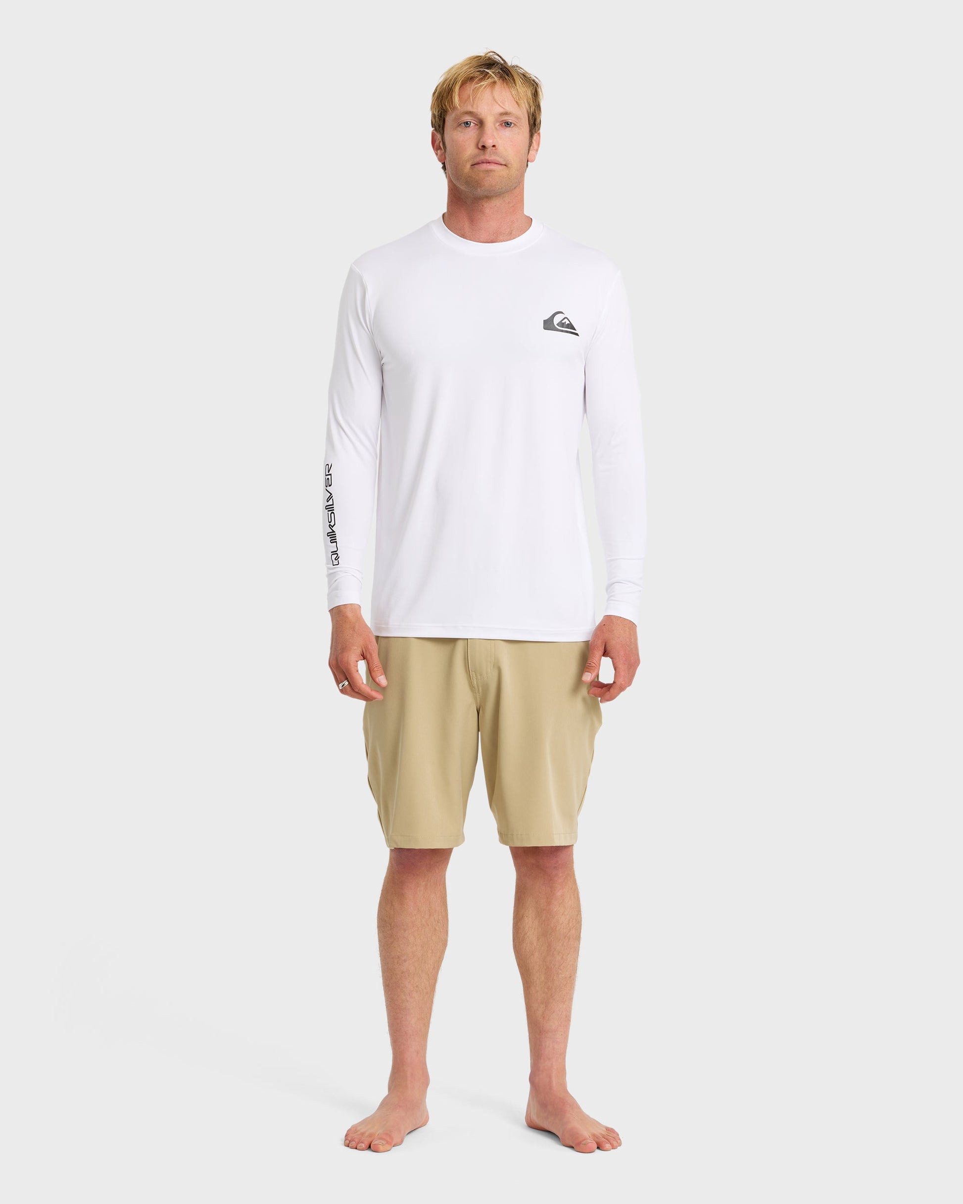 Everyday Long Sleeve Surf Tee - White Quick Silver White