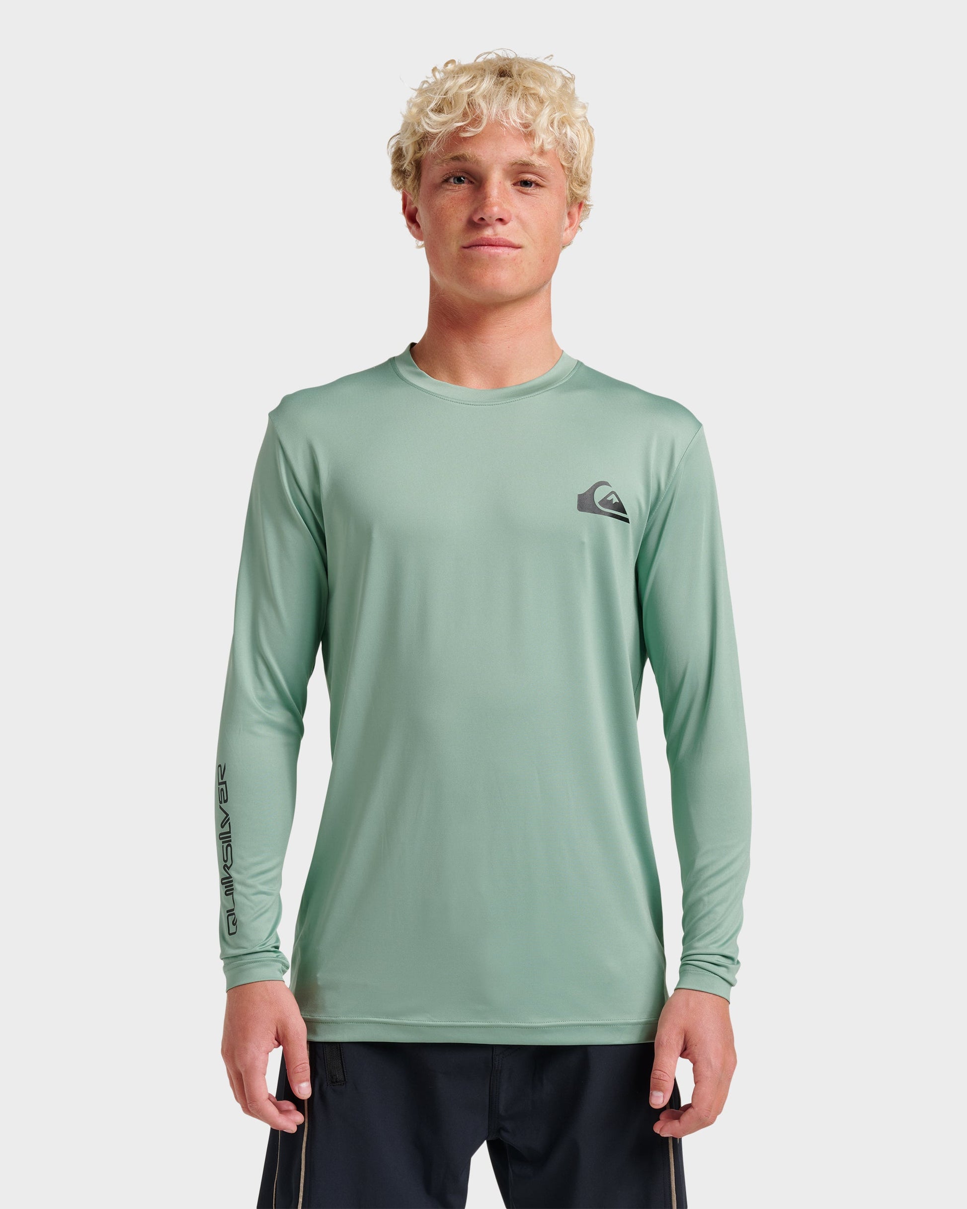 Everyday Long Sleeve Surf Tee - Granite Green Quick Silver Granite Green