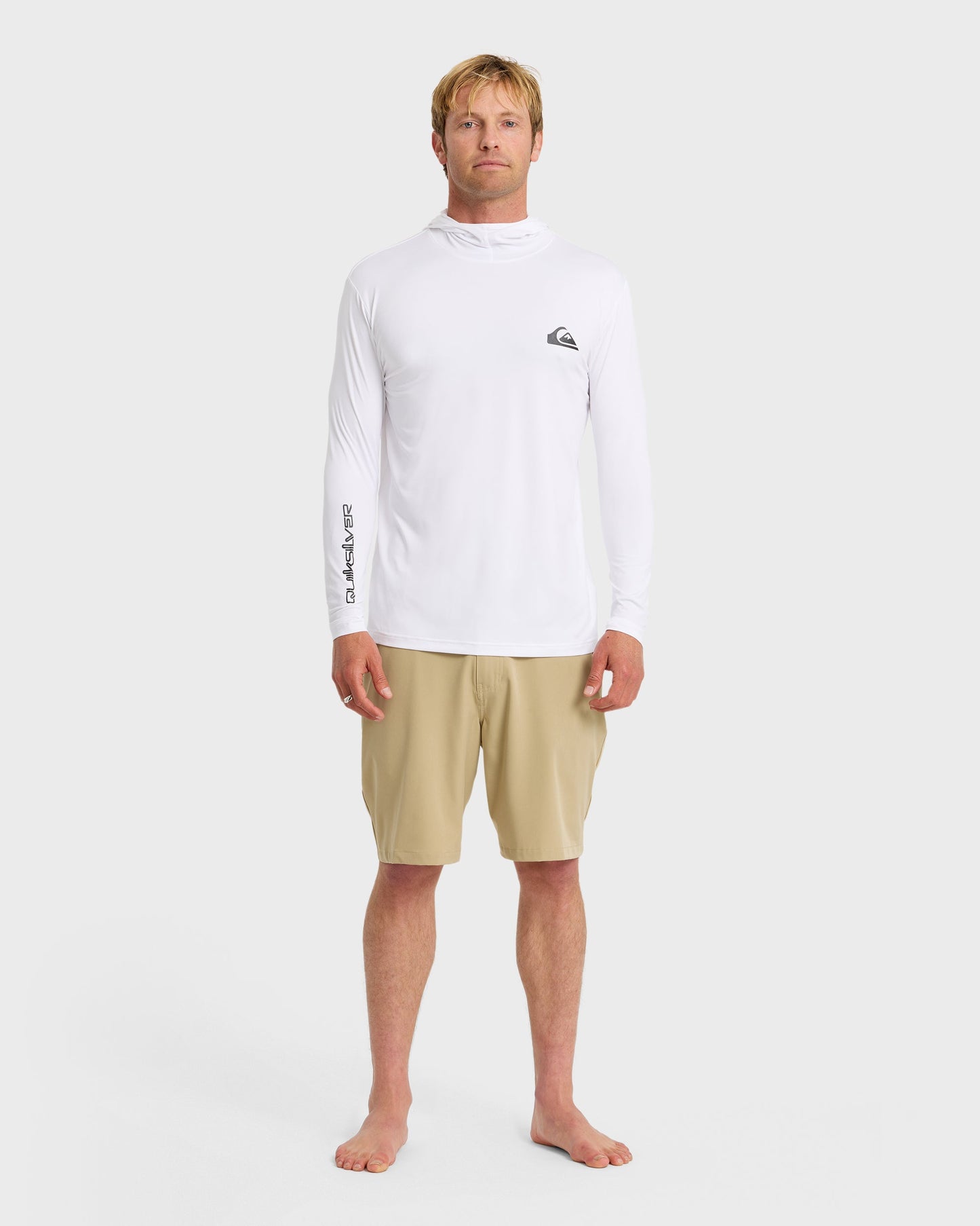 Everyday Hooded Surf Tee - White Quick Silver White