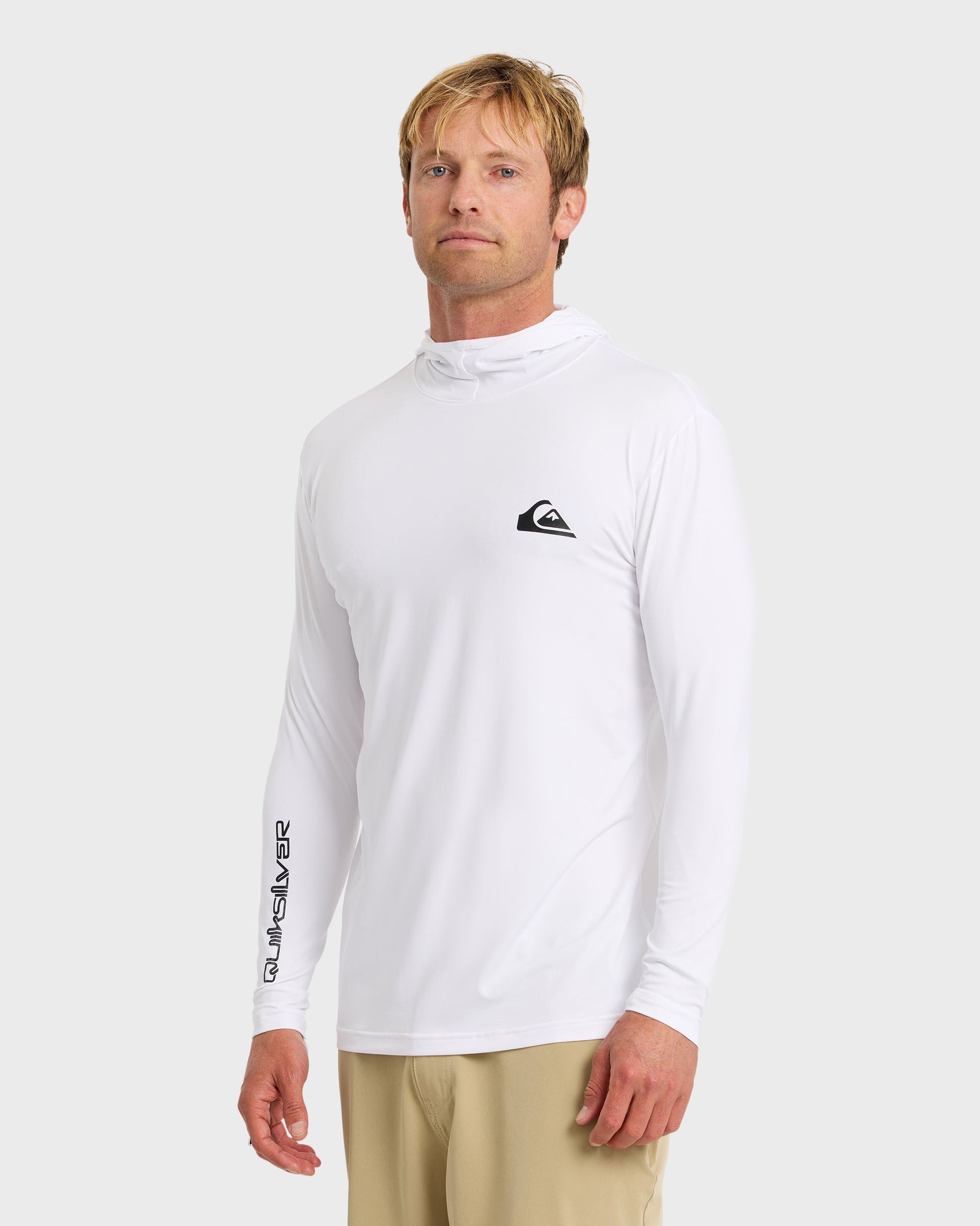 Everyday Hooded Surf Tee - White Quick Silver White