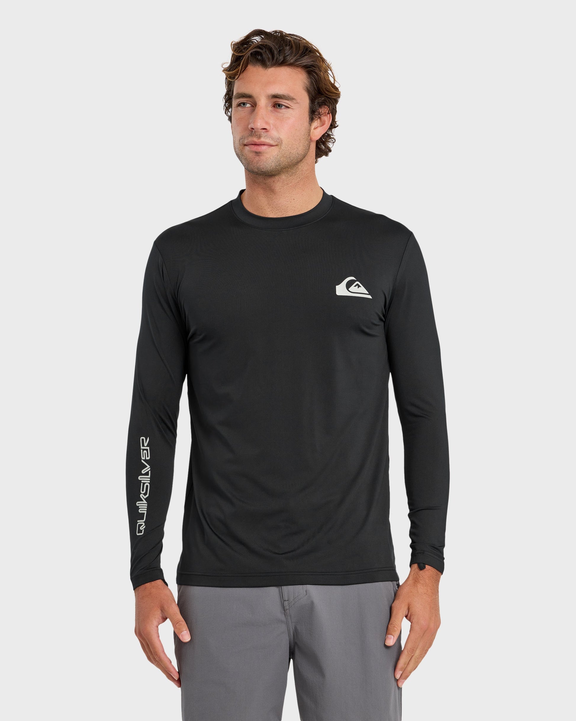 Everyday Long Sleeve Surf Tee - Black Quick Silver Black