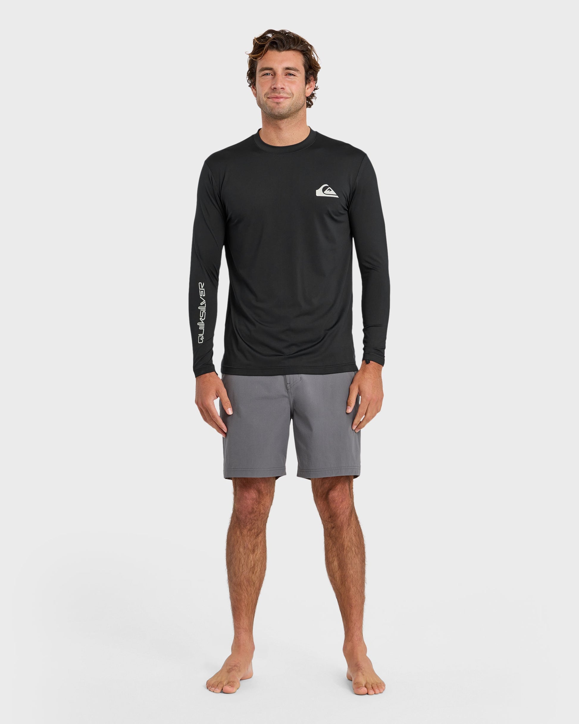Everyday Long Sleeve Surf Tee - Black Quick Silver Black