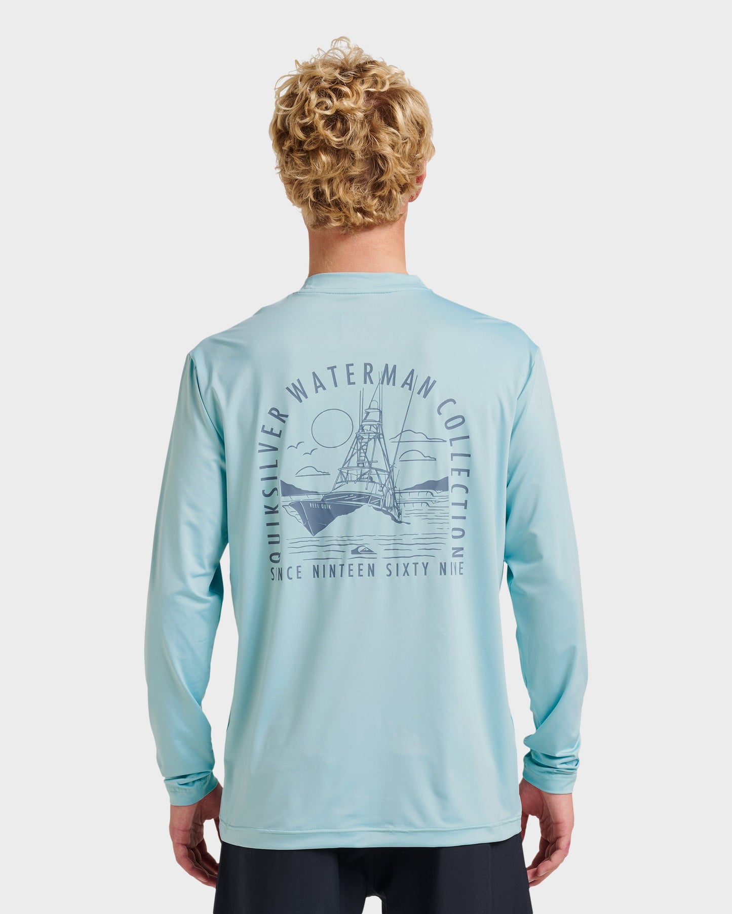 Waterman Coolbreeze Long Sleeve Surf Tee - Sterling Blue Quick Silver Sterling Blue