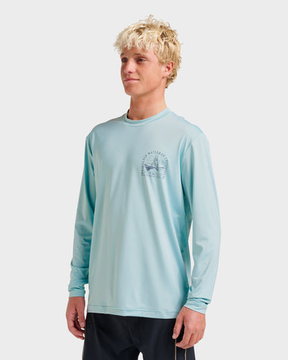 Waterman Coolbreeze Long Sleeve Surf Tee - Sterling Blue Quick Silver Sterling Blue