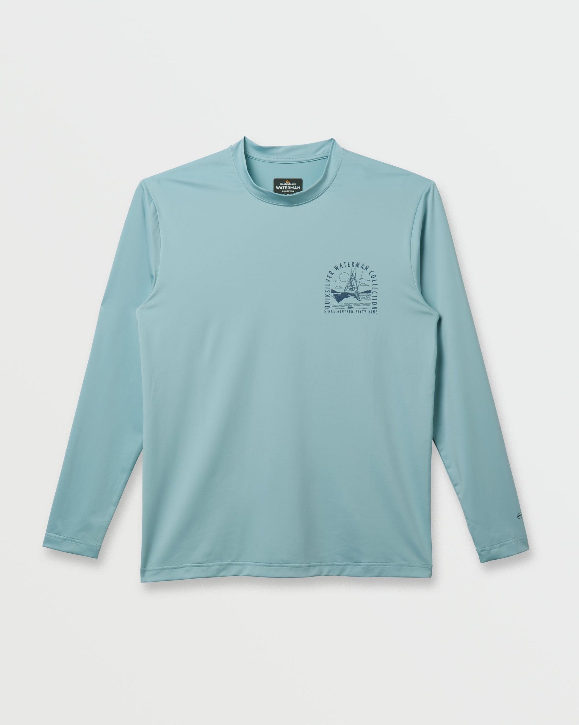 Waterman Coolbreeze Long Sleeve Surf Tee - Sterling Blue Quick Silver Sterling Blue