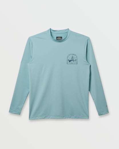 Waterman Coolbreeze Long Sleeve Surf Tee - Sterling Blue Quick Silver Sterling Blue