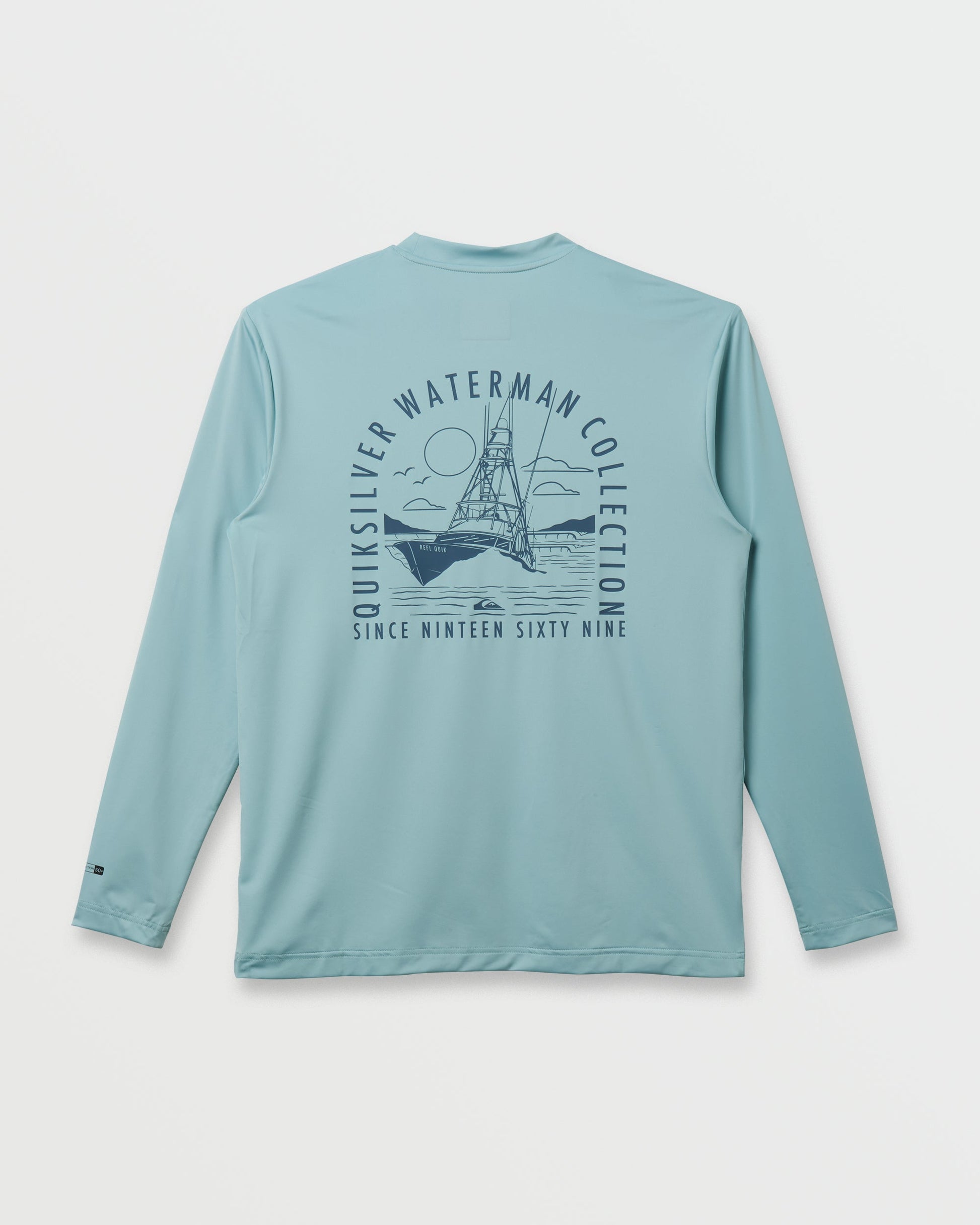 Waterman Coolbreeze Long Sleeve Surf Tee - Sterling Blue Quick Silver Sterling Blue