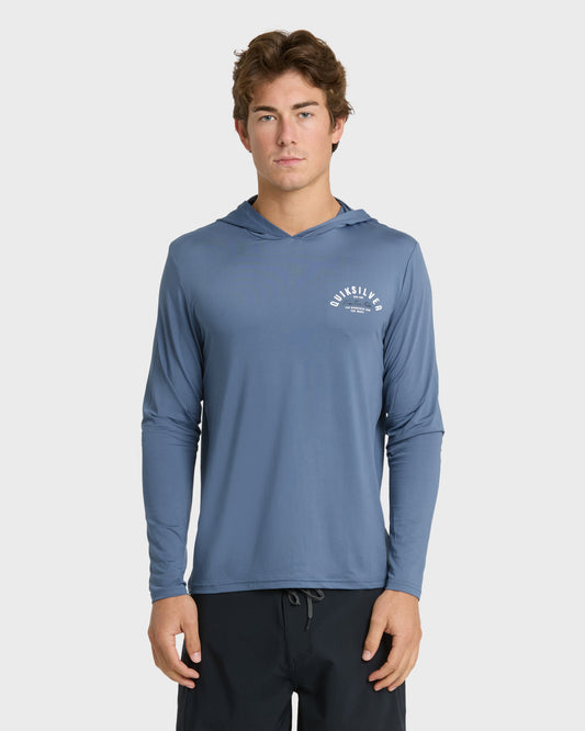 Lookup Long Sleeve Sun Hooded Rashguard - Seaport Quick Silver Seaport