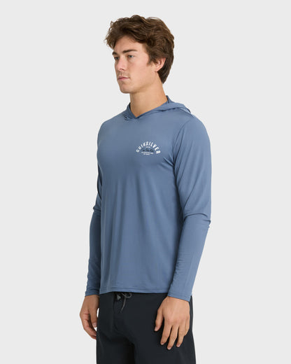 Lookup Long Sleeve Sun Hooded Rashguard - Seaport Quick Silver Seaport