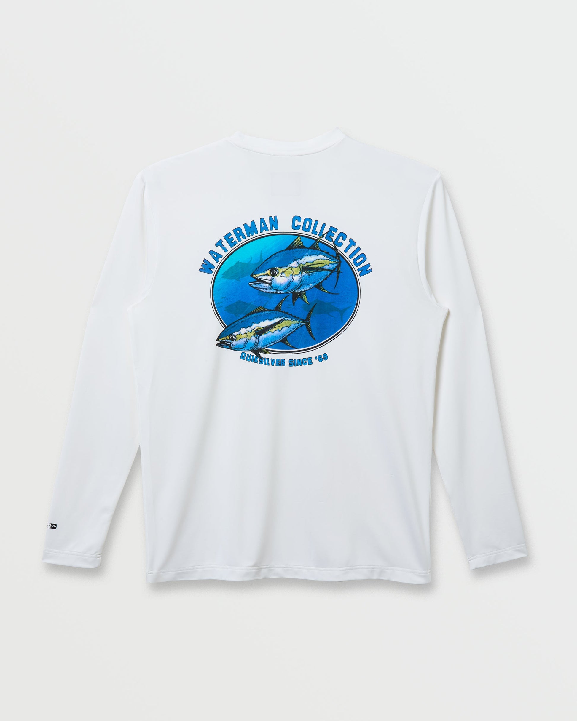 Waterman Coolbreeze Long Sleeve Surf Tee - White Quick Silver White