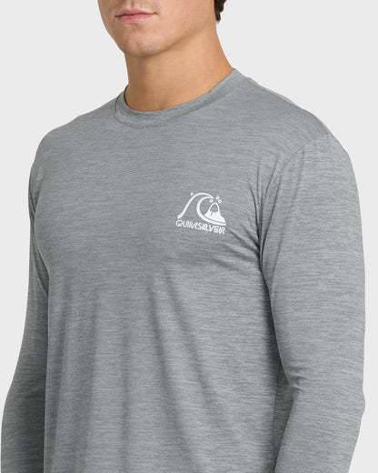 DNA Logo Surf Long Sleeve Surf Tee - Smoked Gray Heather Quick Silver Smoked Gray Heather