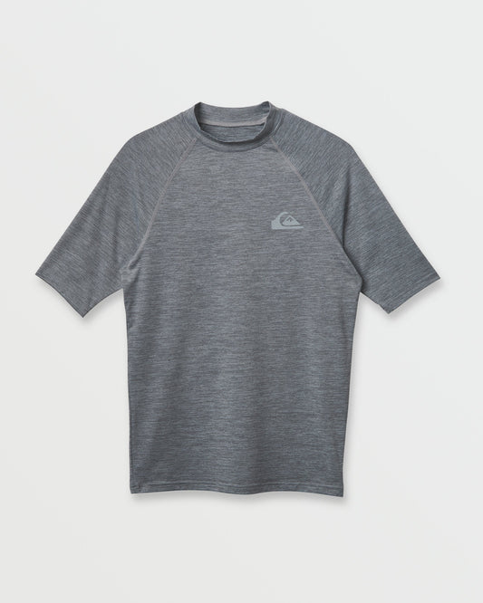 Everyday UPF 50 Short Sleeve Rashguard - Smoked Gray Heather Quick Silver Smoked Gray Heather