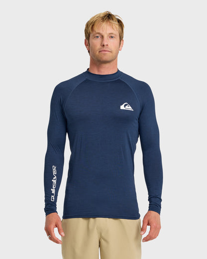 Everyday UPF 50 Long Sleeve Rashguard - Navy Heather Quick Silver Navy Heather