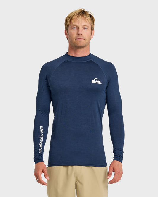 Everyday UPF 50 Long Sleeve Rashguard - Navy Heather Quick Silver Navy Heather