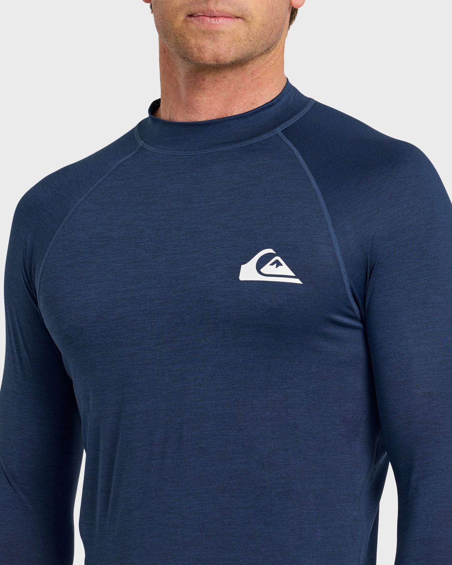 Everyday UPF 50 Long Sleeve Rashguard - Navy Heather Quick Silver Navy Heather