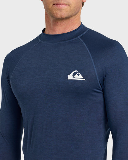Everyday UPF 50 Long Sleeve Rashguard - Navy Heather Quick Silver Navy Heather