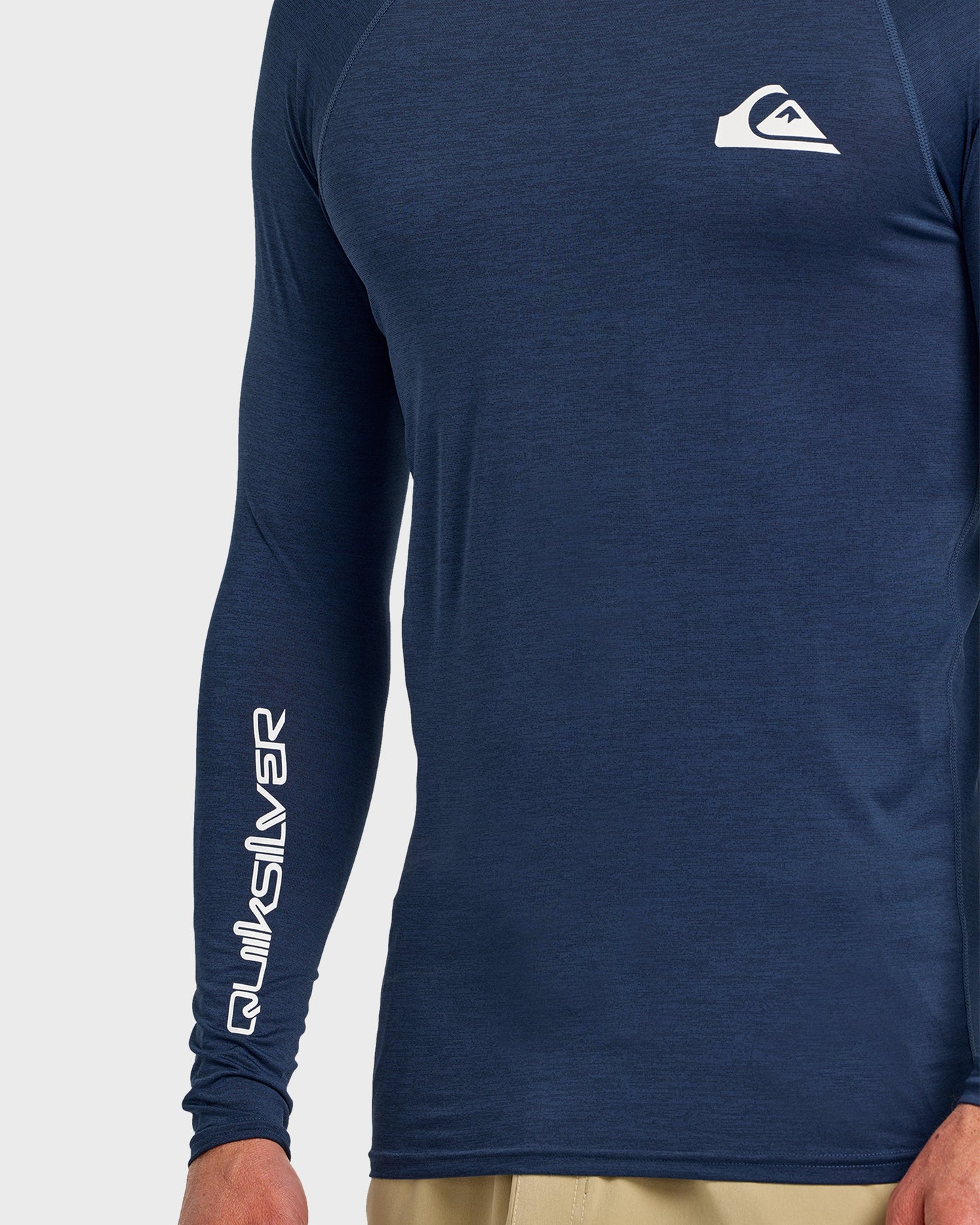 Everyday UPF 50 Long Sleeve Rashguard - Navy Heather Quick Silver Navy Heather