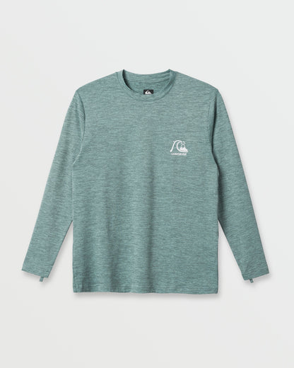 DNA Logo Surf Long Sleeve Surf Tee - Jade Heather Quick Silver Jade Heather
