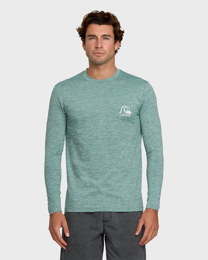 DNA Logo Surf Long Sleeve Surf Tee - Jade Heather Quick Silver Jade Heather
