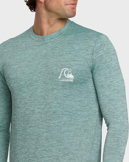 DNA Logo Surf Long Sleeve Surf Tee - Jade Heather Quick Silver Jade Heather