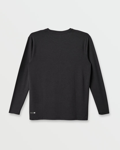 DNA Logo Surf Long Sleeve Surf Tee - Phantom Heather Quick Silver Phantom Heather