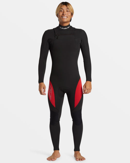 3/2mm Mercury Chest Zip GBS Wetsuit - High Risk Red Quick Silver High Risk Red
