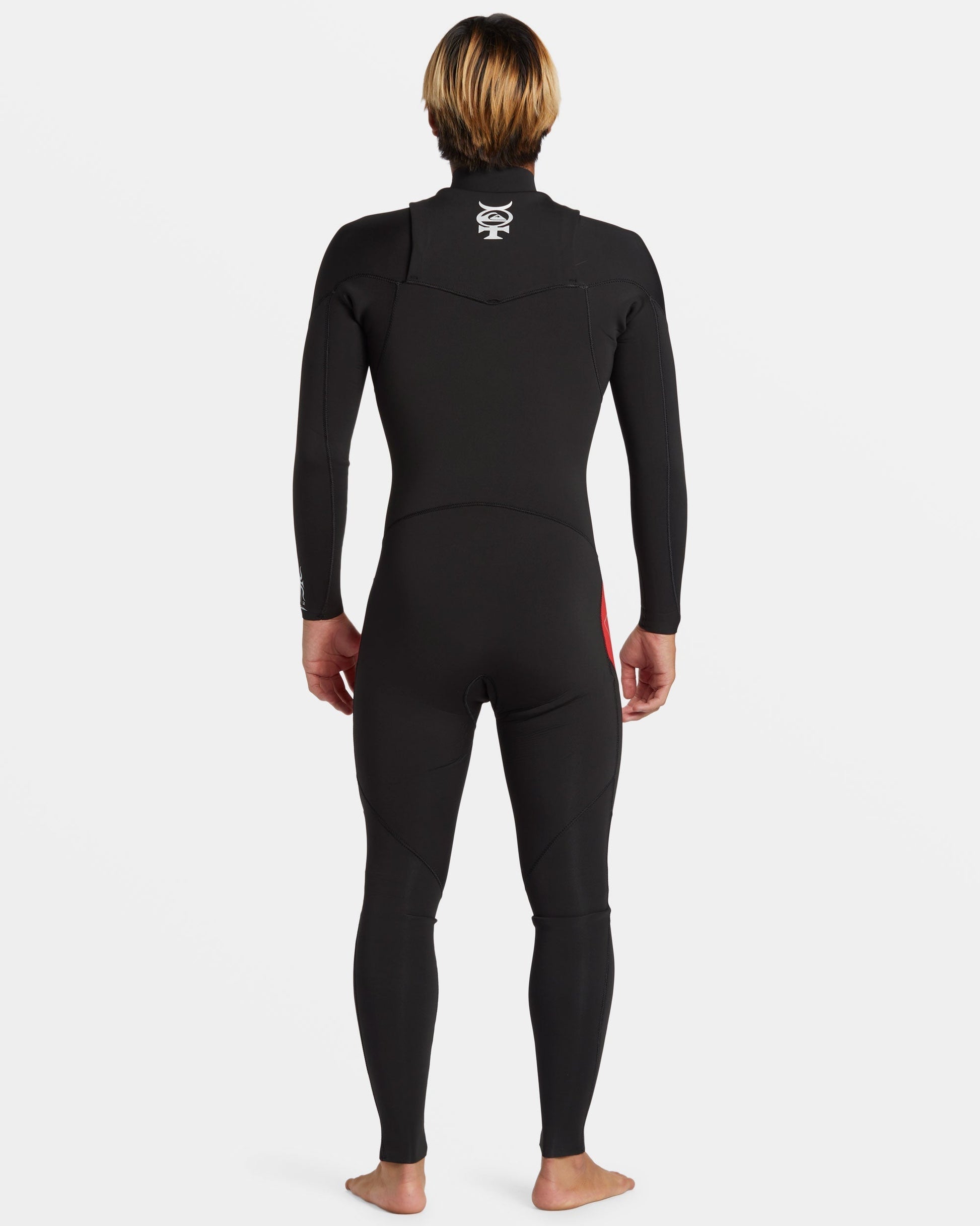 3/2mm Mercury Chest Zip GBS Wetsuit - High Risk Red Quick Silver High Risk Red