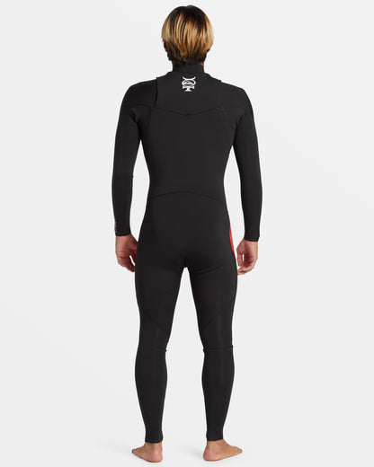 3/2mm Mercury Chest Zip GBS Wetsuit - High Risk Red Quick Silver High Risk Red