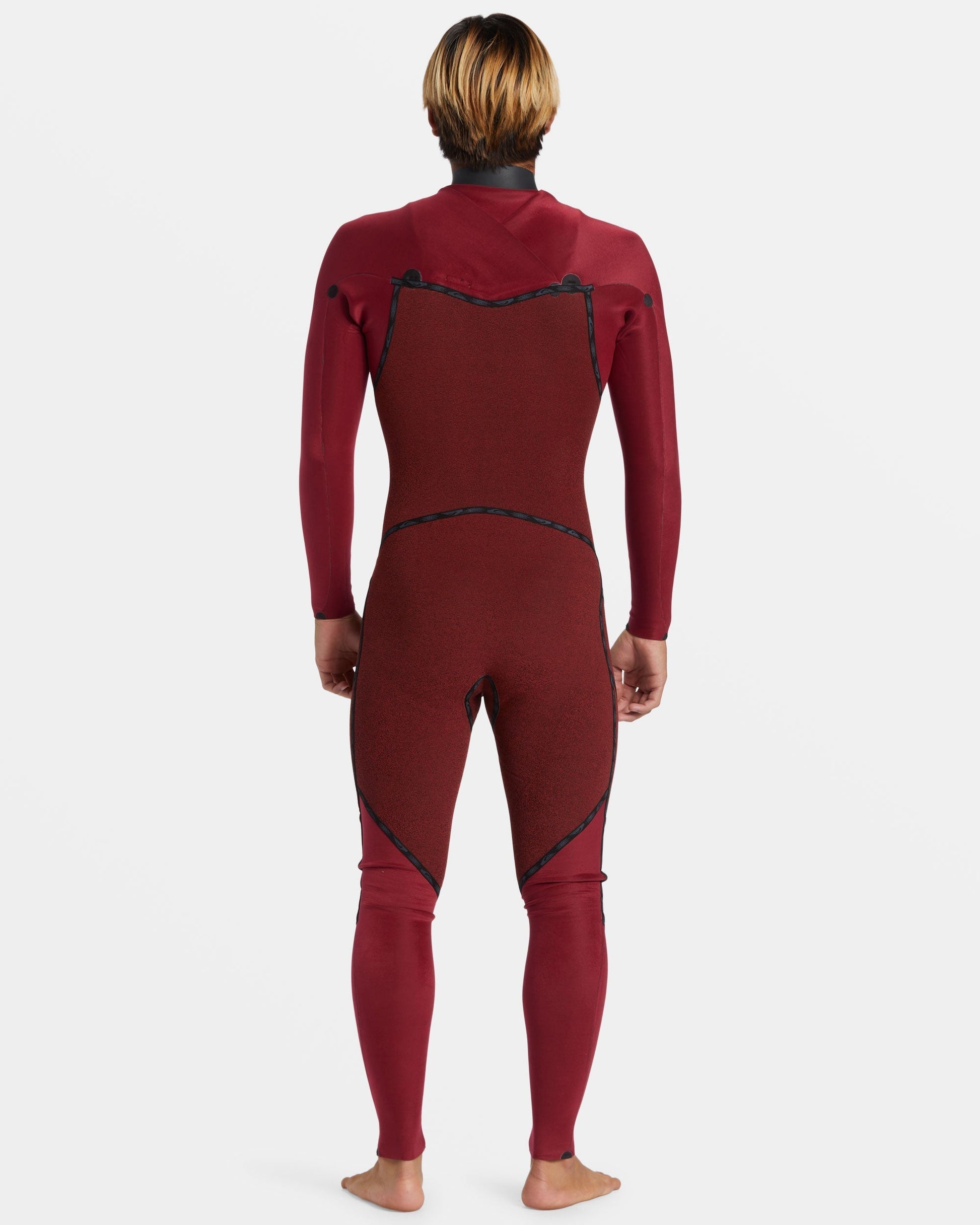 3/2mm Mercury Chest Zip GBS Wetsuit - High Risk Red Quick Silver High Risk Red