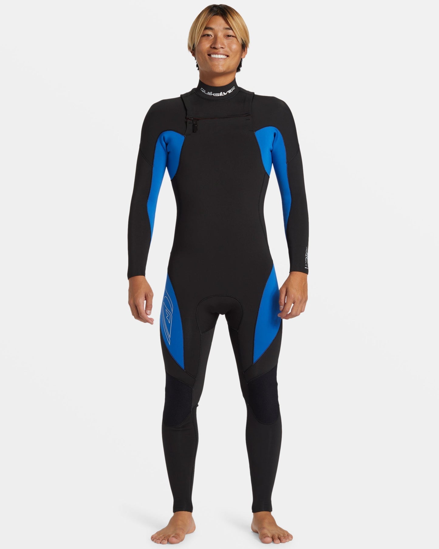 3/2mm Mercury Chest Zip GBS Wetsuit - Olympian Blue Quick Silver Olympian Blue