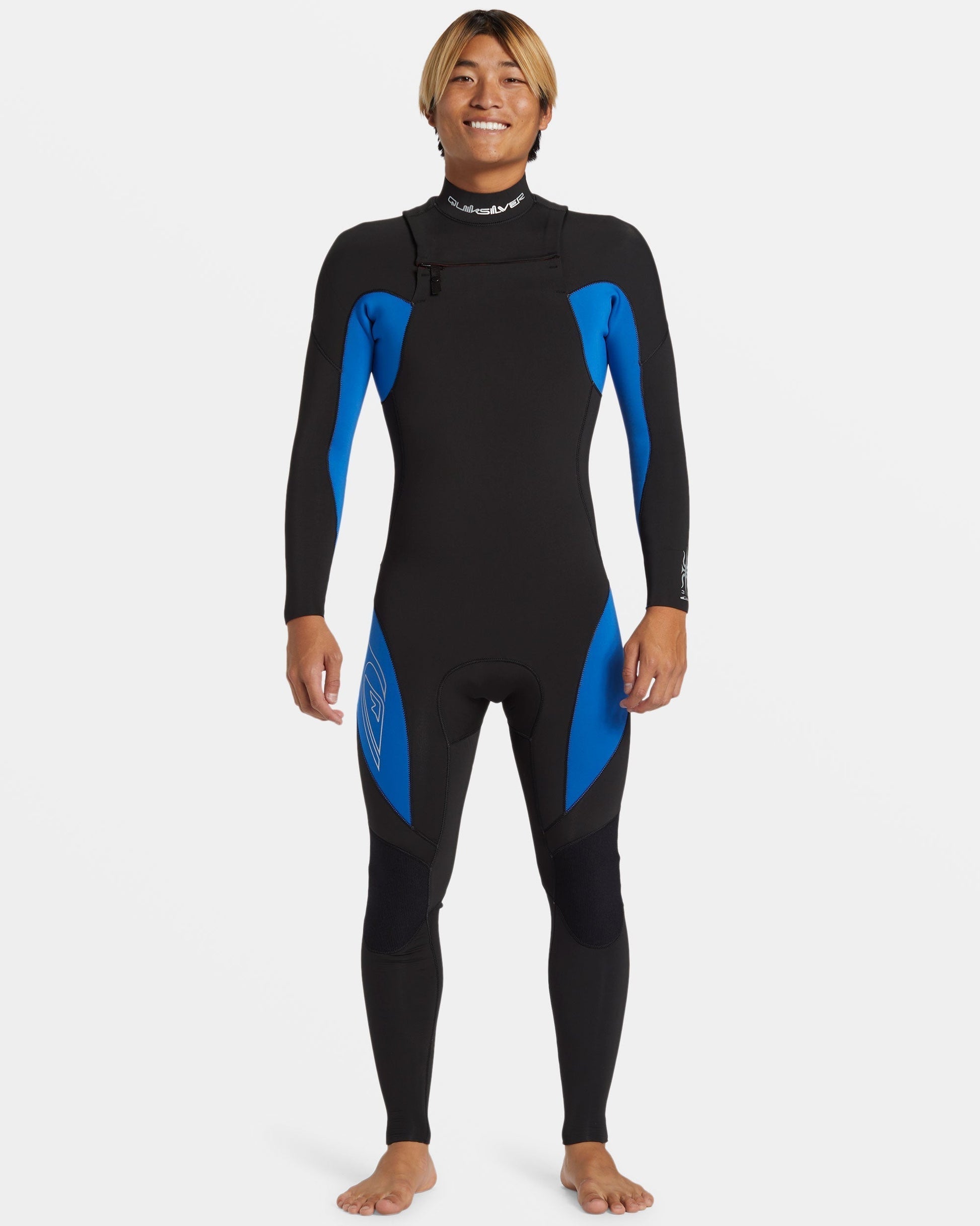 3/2mm Mercury Chest Zip GBS Wetsuit - Olympian Blue Quick Silver Olympian Blue