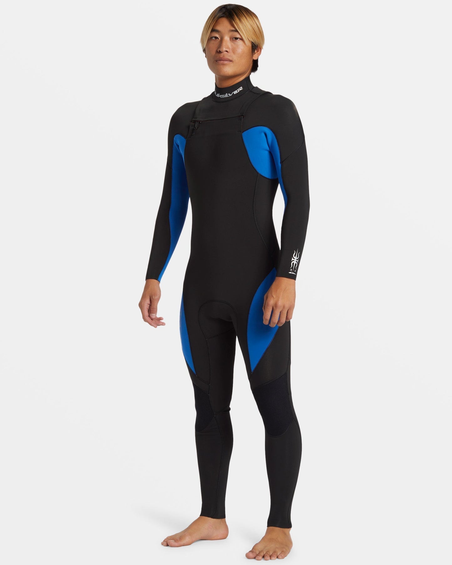 3/2mm Mercury Chest Zip GBS Wetsuit - Olympian Blue Quick Silver Olympian Blue