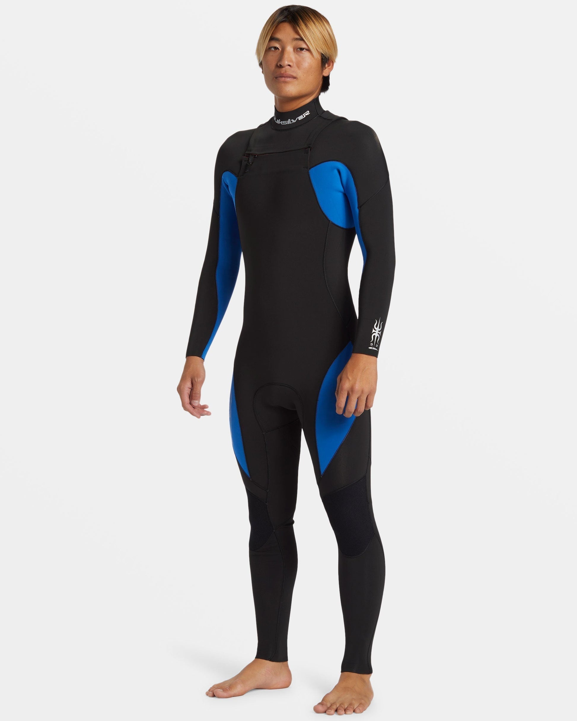 3/2mm Mercury Chest Zip GBS Wetsuit - Olympian Blue Quick Silver Olympian Blue