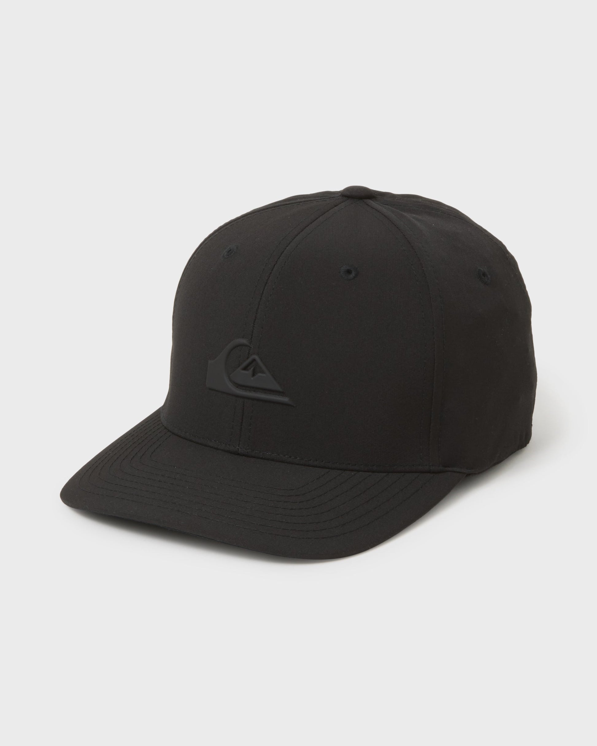 Amped Up Flexifit Hat - Black Quick Silver Black