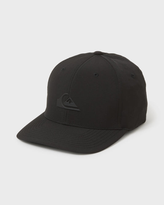 Amped Up Flexifit Hat - Black Quick Silver Black
