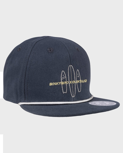 BinkyBro x Quiksilver Navy Hat Quick Silver Navy Blue