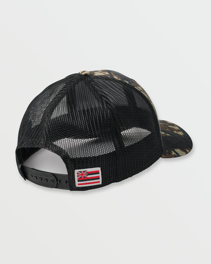 Hi Hunter Trucker Hat - Camo Quick Silver Camo