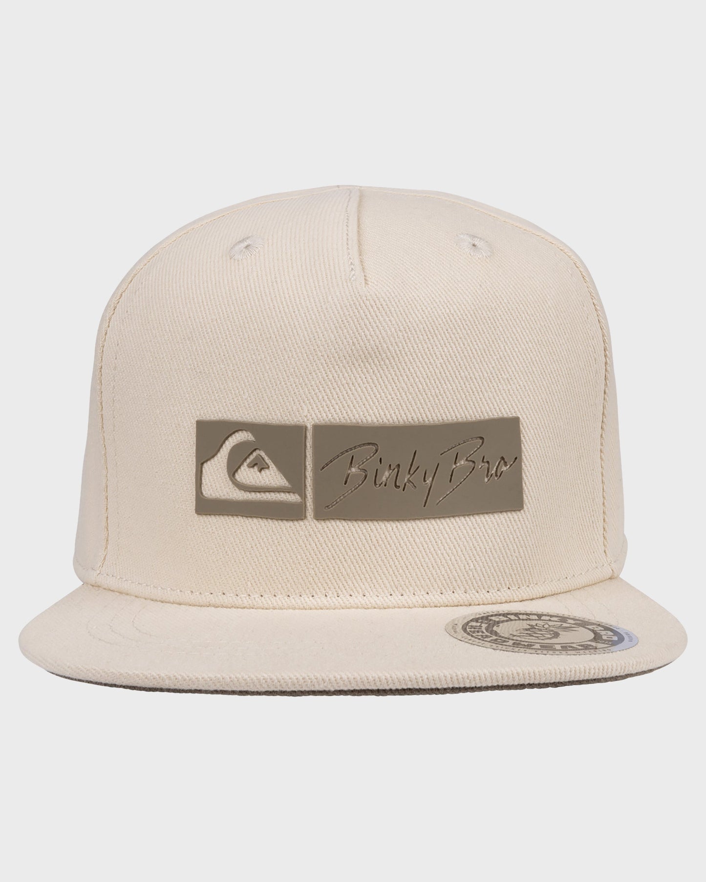 BinkyBro x Quiksilver Cream Hat Quick Silver Cream