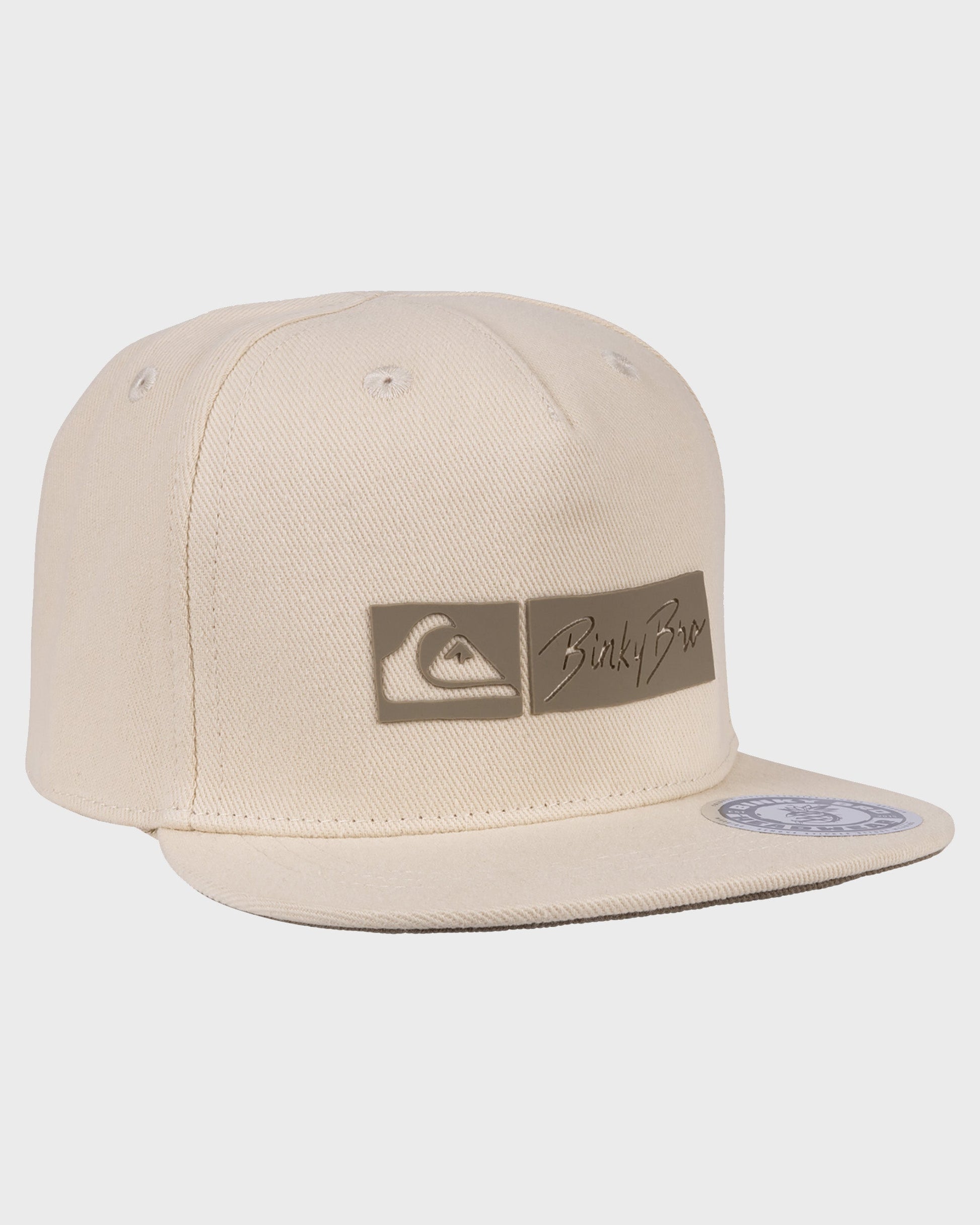 BinkyBro x Quiksilver Cream Hat Quick Silver Cream