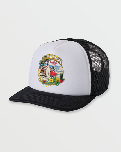 Quiksilver x Pacifico Baja Beach Trucker Hat - White Quick Silver White