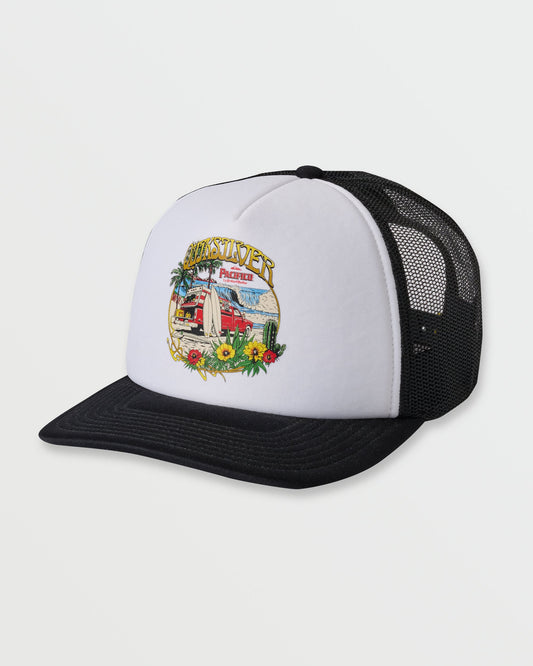 Quiksilver x Pacifico Baja Beach Trucker Hat - White Quick Silver White