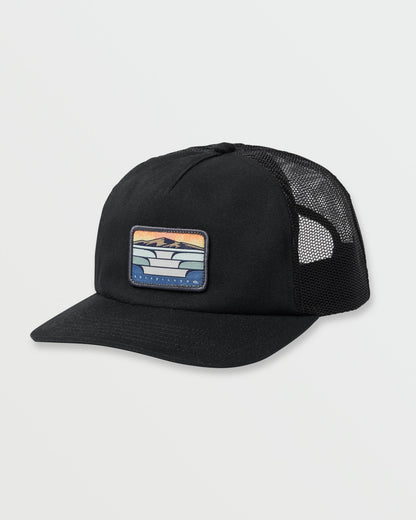 Woodsy Trucker Hat - Black Quick Silver Black