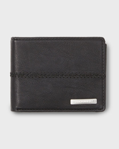 Stitchy 3 Wallet - Black Black Quick Silver Black Black