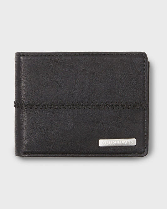 Stitchy 3 Wallet - Black Black Quick Silver Black Black