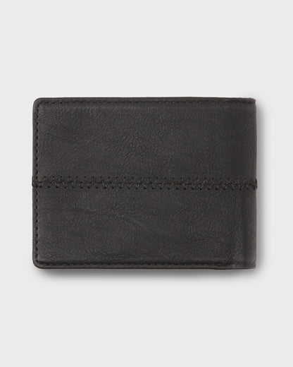 Stitchy 3 Wallet - Black Black Quick Silver Black Black