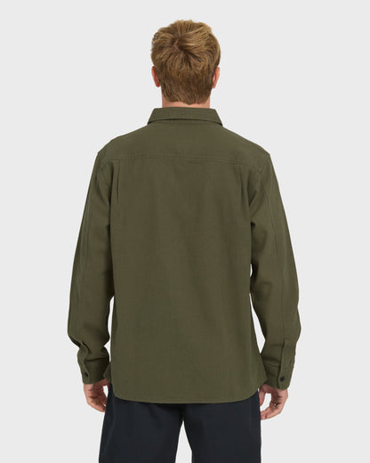 Heron Long Sleeve Shirt - Grape Leaf Quick Silver Grape Leaf