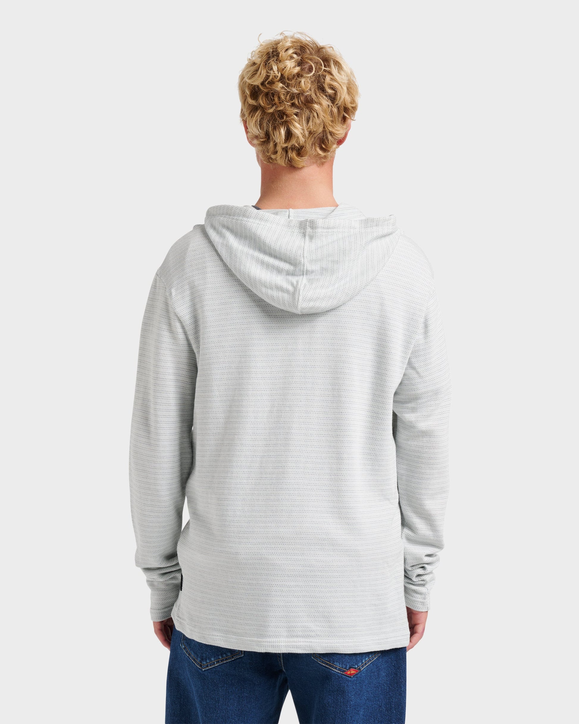 Vista Long Sleeve Hood - Ashley Blue Quick Silver Ashley Blue