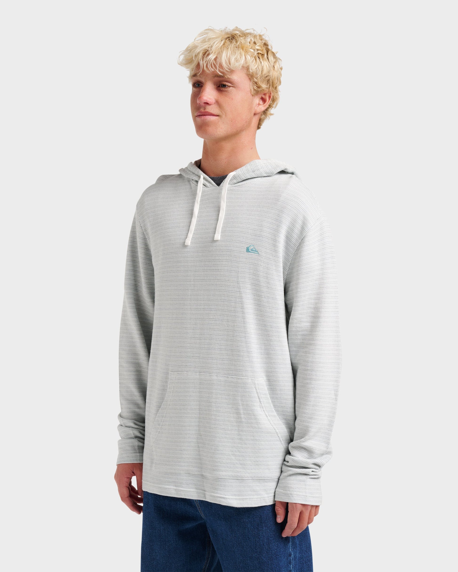 Vista Long Sleeve Hood - Ashley Blue Quick Silver Ashley Blue